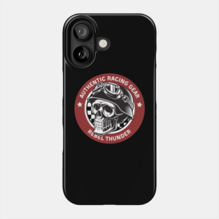 Rebel Thunder Racing Gear Skull Phone Case