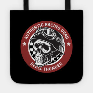 Rebel Thunder Racing Gear Skull Tote