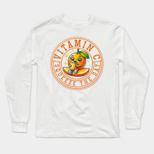 Vitamin C: Squeeze The Day Long Sleeve T-Shirt