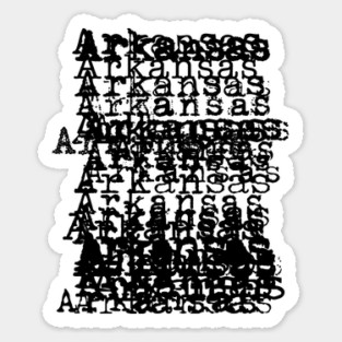 Arkansas - Bad Type (drk) Magnet