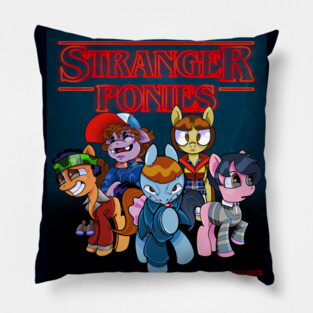 Stranger Ponies Pillow