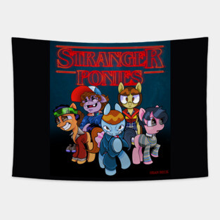 Stranger Ponies Tapestry