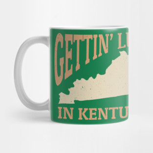Gettin Lucky In Kentucky - Vintage Mug
