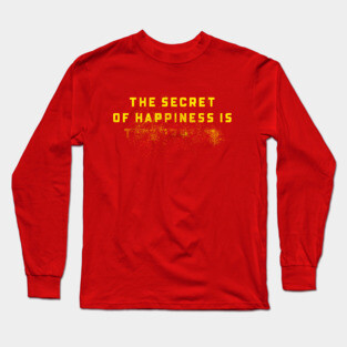 The Secret of Happiness (Y) Long Sleeve T-Shirt