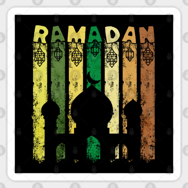 Retro Ramadan Mosque Sticker by HolidayBug