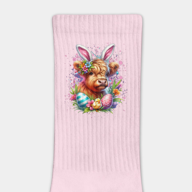 Easter Highland Cow by HolidayBug