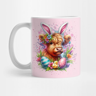 Easter Highland Cow Mug