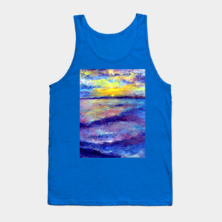 Edisto, South Carolina Ocean Sunrise Tank Top