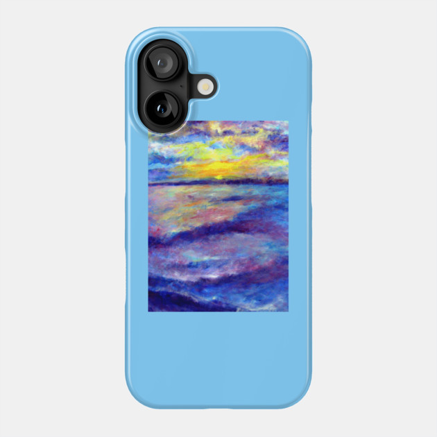 Edisto, South Carolina Ocean Sunrise Phone Case by DonWillisJrArt