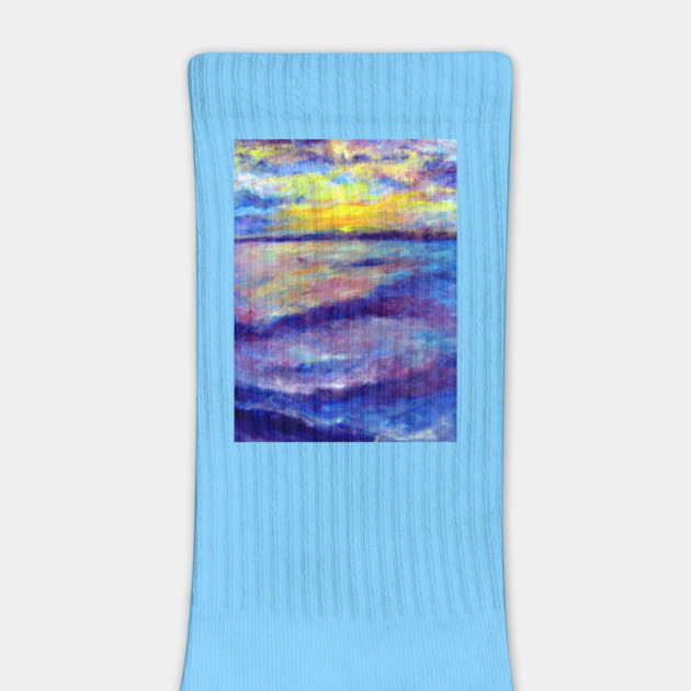 Edisto, South Carolina Ocean Sunrise by DonWillisJrArt