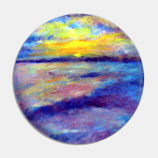 Edisto, South Carolina Ocean Sunrise Pin