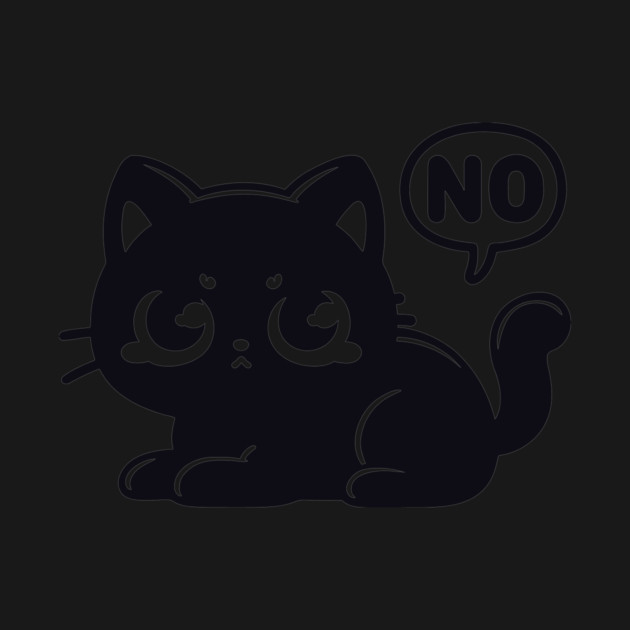 Black Cat Says No by CreativeSage