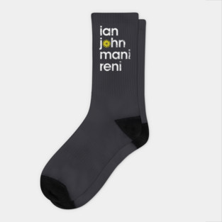 The Stone Roses Members Indie Manchester Integrated Lemon Socks