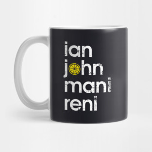The Stone Roses Members Indie Manchester Integrated Lemon Mug