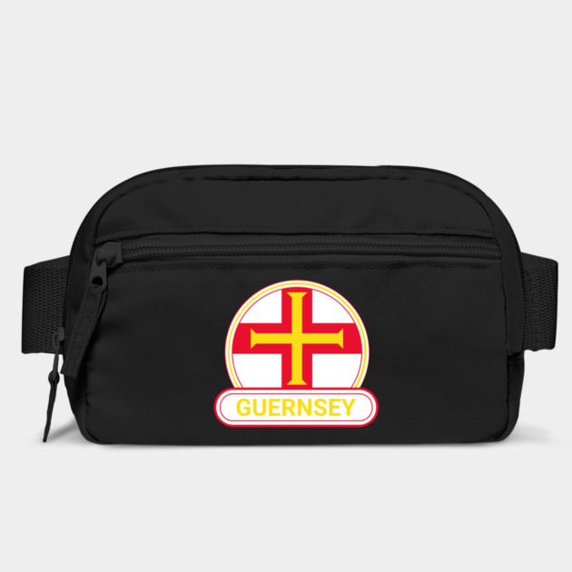 Guernsey Country Badge - Guernsey Flag by Yesteeyear