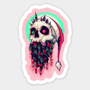 Elemental Skull Special Edition Christmas Sticker