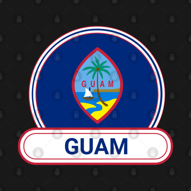 Guam Country Badge - Guam Flag by Yesteeyear