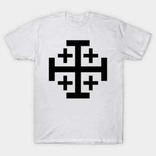 Jerusalem Cross (black) T-Shirt