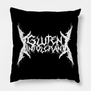 Metal Band Logo Gluten Intolerance Pillow