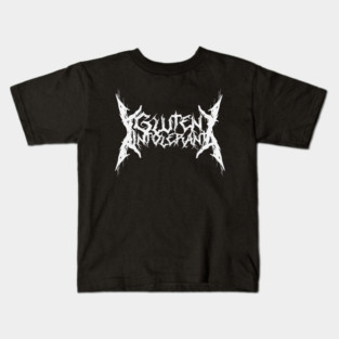 Metal Band Logo Gluten Intolerance Kids T-Shirt