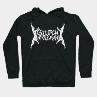 Metal Band Logo Gluten Intolerance Hoodie