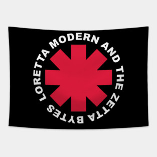 Red Hot Zetta Bytes Tapestry