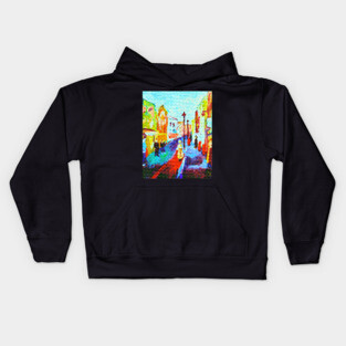 London Soho 2006 Painting Remixed Kids Hoodie