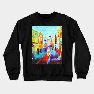 London Soho 2006 Painting Remixed Crewneck Sweatshirt