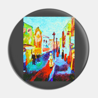 London Soho 2006 Painting Remixed Pin