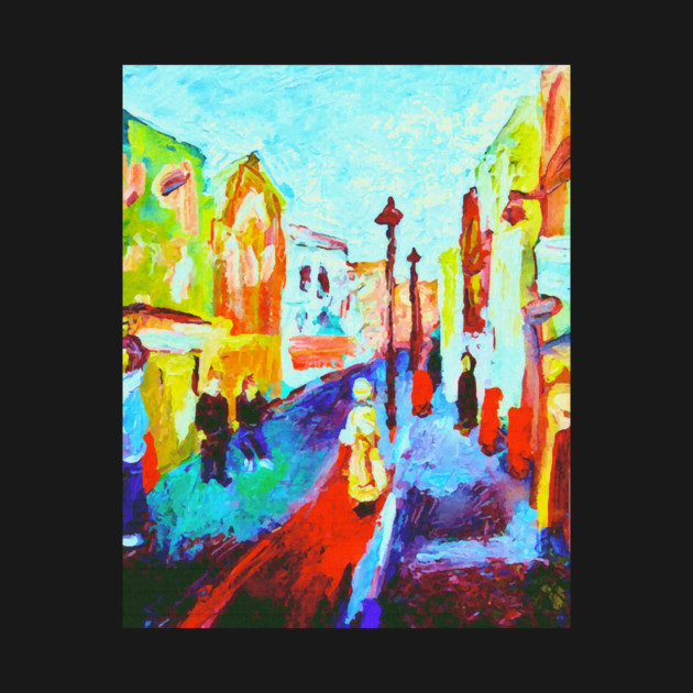 London Soho 2006 Painting Remixed by DonWillisJrArt