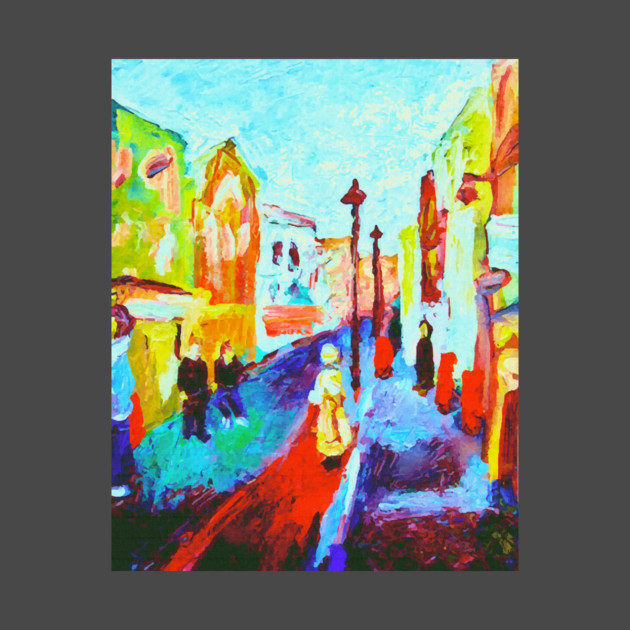 London Soho 2006 Painting Remixed by DonWillisJrArt