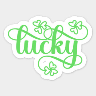 Lucky Shamrocks Sticker