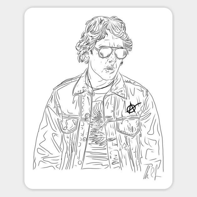 Wet Hot American Summer: Andy [Outline] Magnet by 51Deesigns