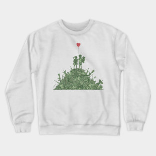 Banksy Kids On Guns Hill by US dollar Crewneck Sweatshirt