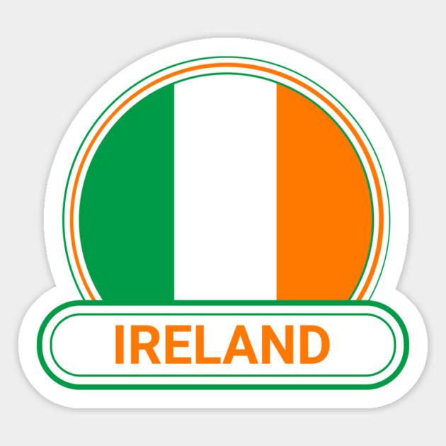 Ireland Country Badge - Ireland Flag Magnet by Yesteeyear