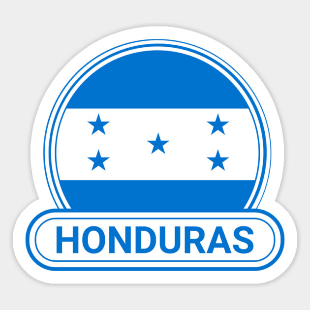 Honduras Country Badge - Honduras Flag Magnet by Yesteeyear