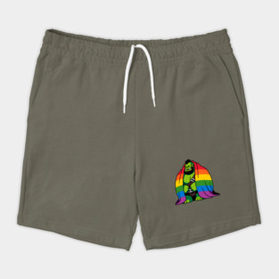 Comfy Womfy Pride Orc Husbando LGBTQ Rainbow Shorts