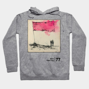 Pink Flag / Minimalist Graphic Artwork Design Hoodie