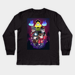 Gravity Falls Kids Long Sleeve T-Shirt