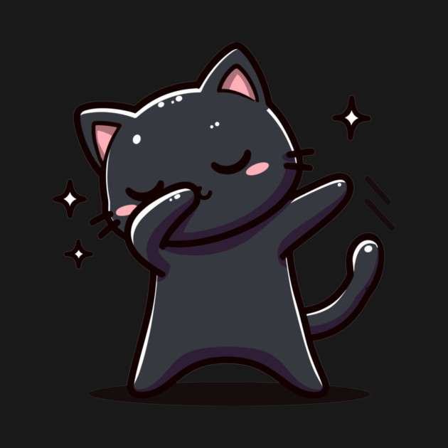 Dabbing Black Cat by CreativeSage