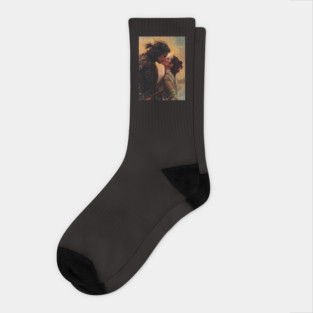 Kylo Ren and Rey Socks
