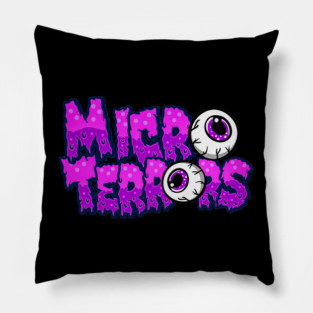 Micro Terrors Purple Slime Design Pillow