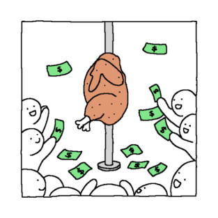 I'm a roast chicken and this is payday T-Shirt