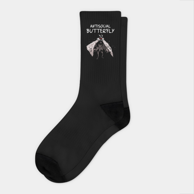 Antisocial Butterfly Socks by GoshWow®