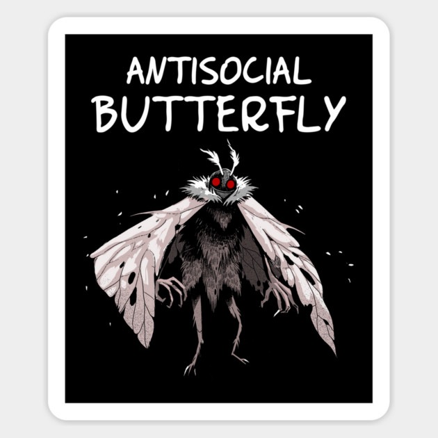 Antisocial Butterfly Magnet by GoshWow®
