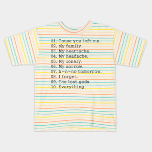 Violent Femmes Kiss Off Countdown Black Kids T-Shirt