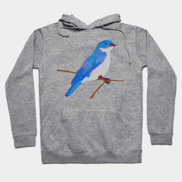 Blue Thrush Hoodie by DonWillisJrArt