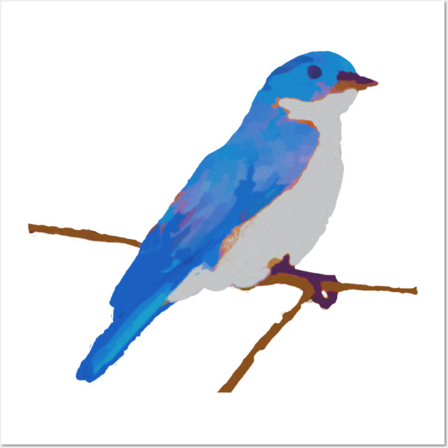 Blue Thrush Wall Art by DonWillisJrArt