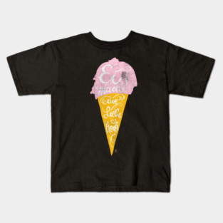 Ice cream makes love hot Kids T-Shirt