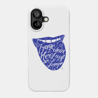 Wear your heart on your tongue Phone Case